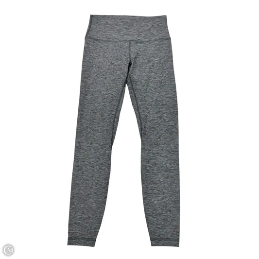 Athletic Leggings By Lululemon In Grey, Size: 8