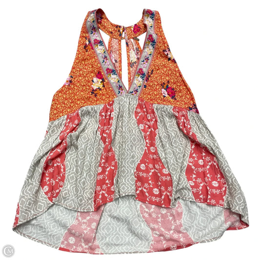 Top Sleeveless By Free People In Floral Print, Size: M