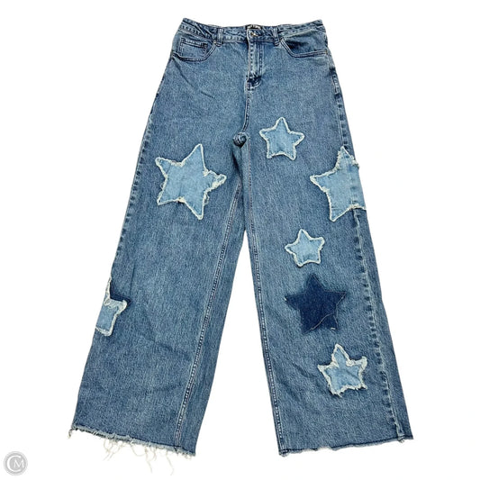 Jeans Wide Leg By Hot Topic In Blue Denim, Size: 12