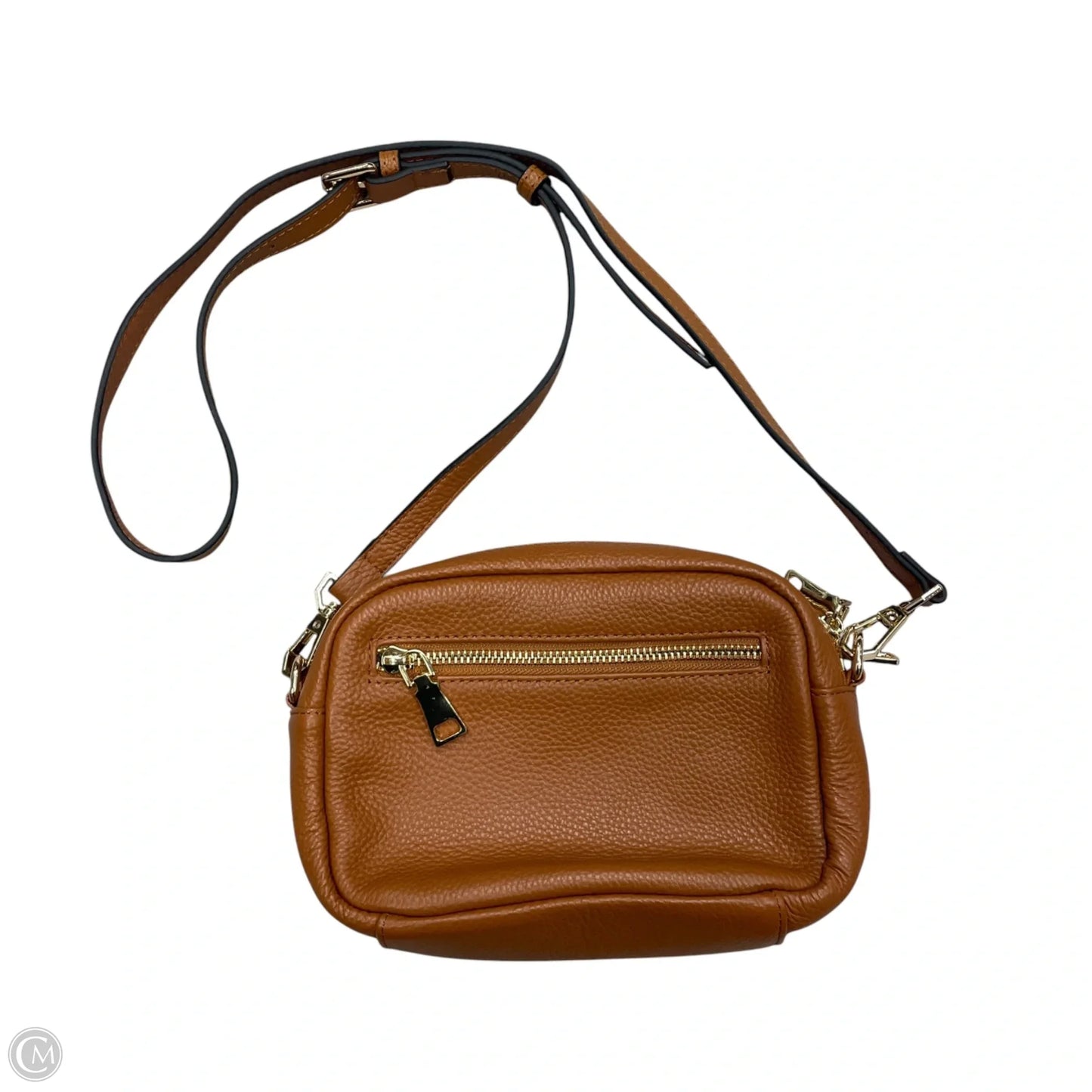 Crossbody Leather By Pom Pom London, Size: Small