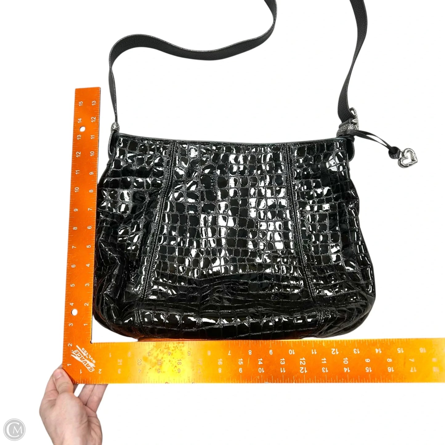 Handbag Leather By Brighton, Size: Large