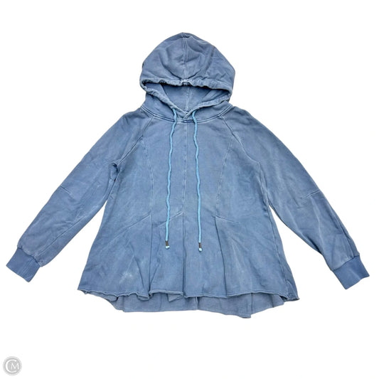 Sweatshirt Hoodie By Pilcro In Blue, Size: S