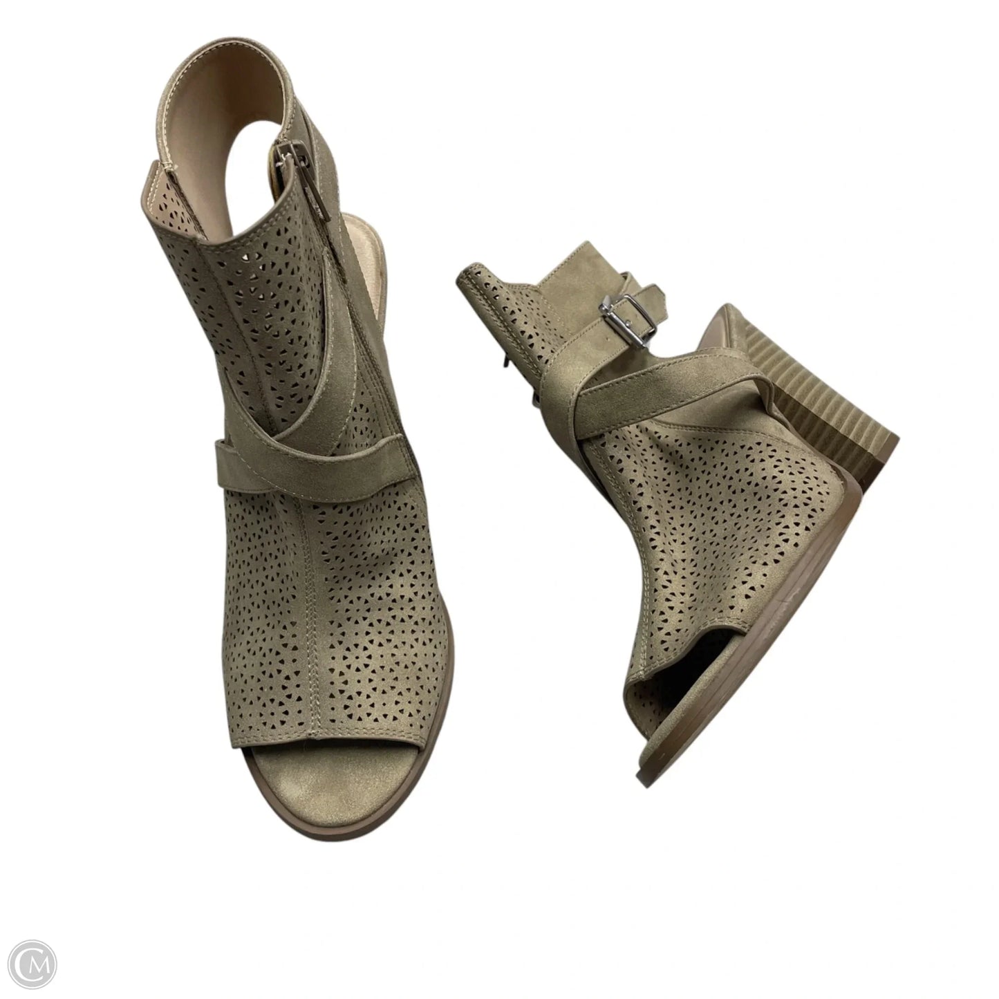 Shoes Heels Block By Restricted In Brown, Size: 9
