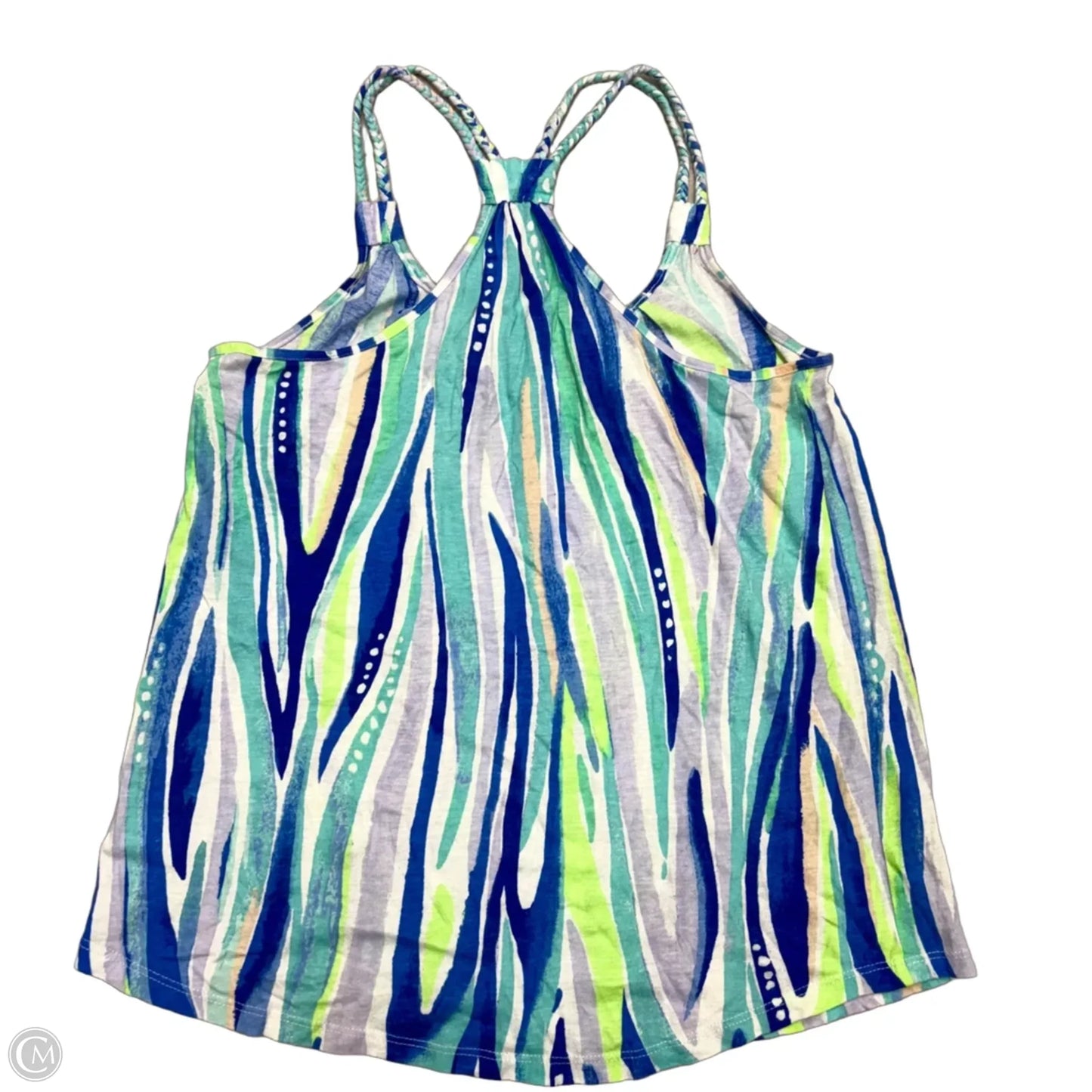 Tank Top Designer By Lilly Pulitzer In Blue & Green, Size: S