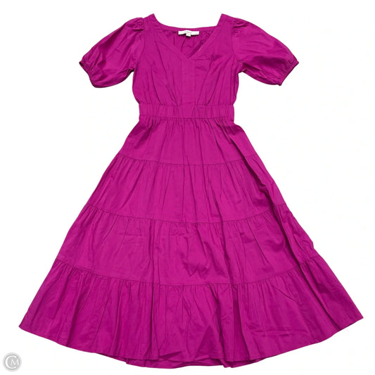 Dress Casual Midi By Loft In Purple, Size: Xxsp