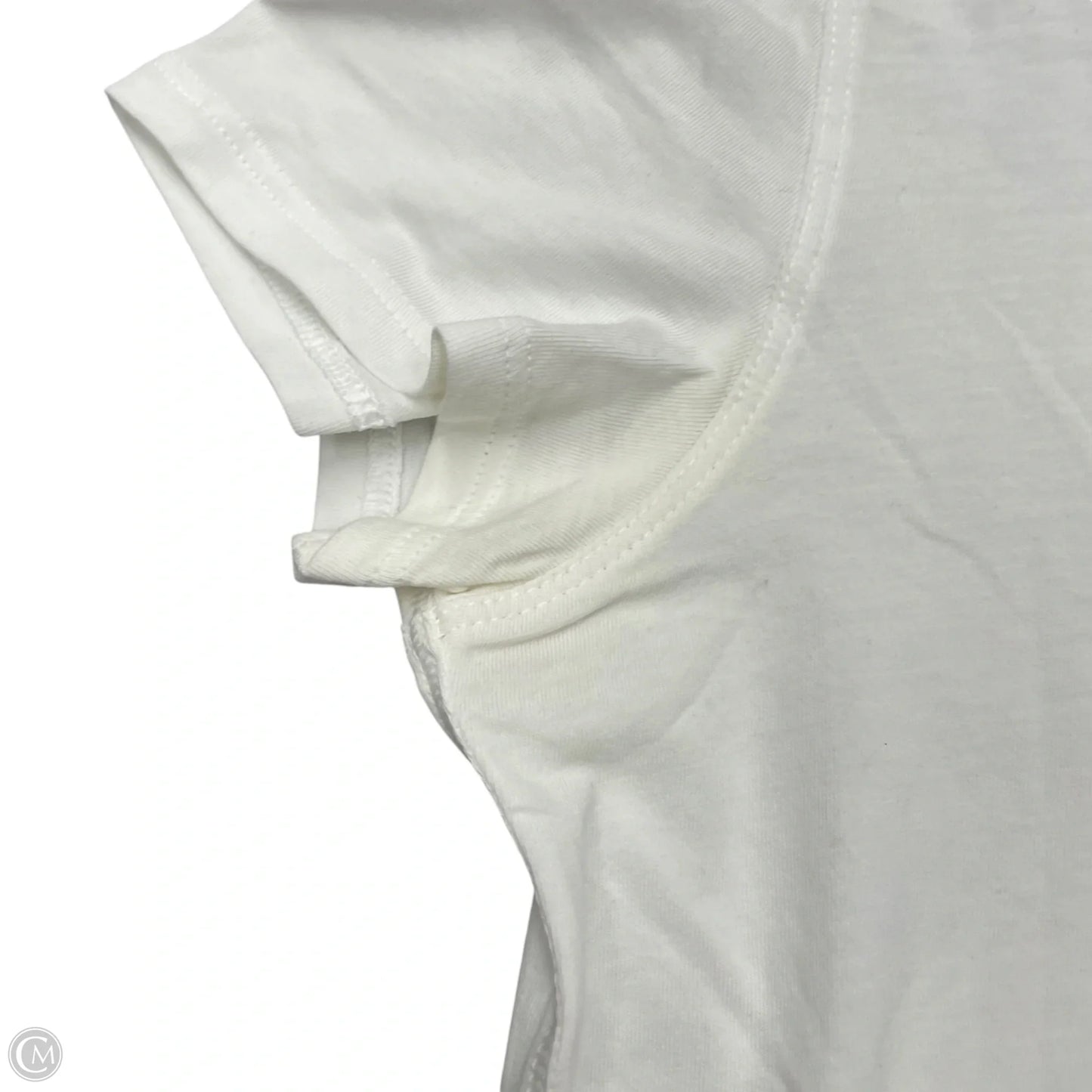 Athletic Top Short Sleeve By Lululemon In White, Size: Xs
