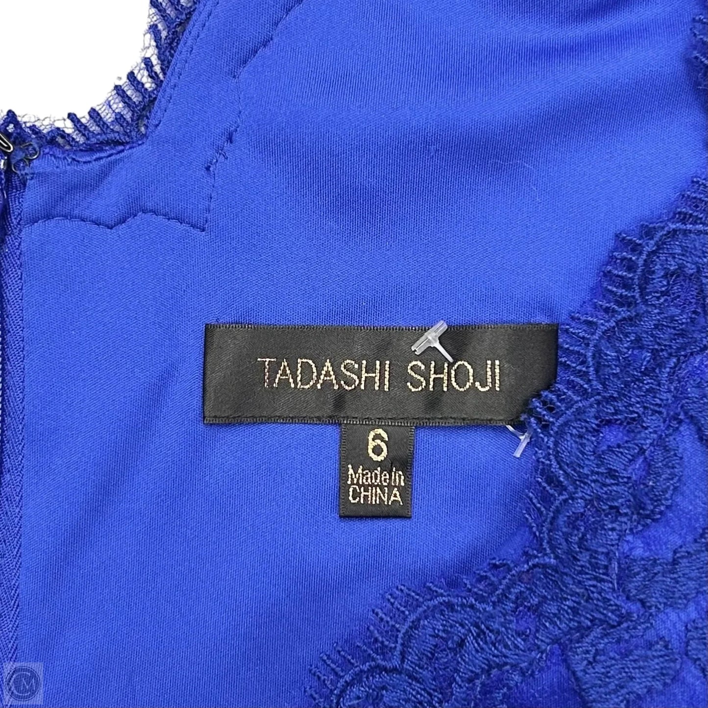 Dress Party Midi By Tadashi Shoji In Blue, Size: S