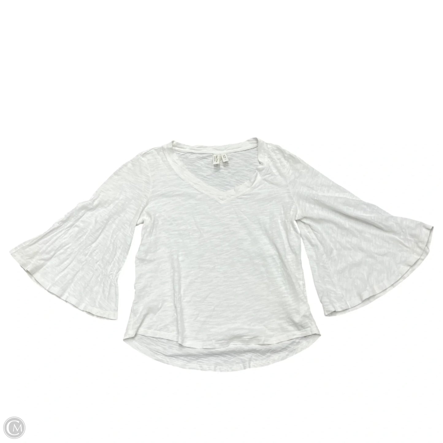 Top 3/4 Sleeve By Meadow Rue In White, Size: Xs