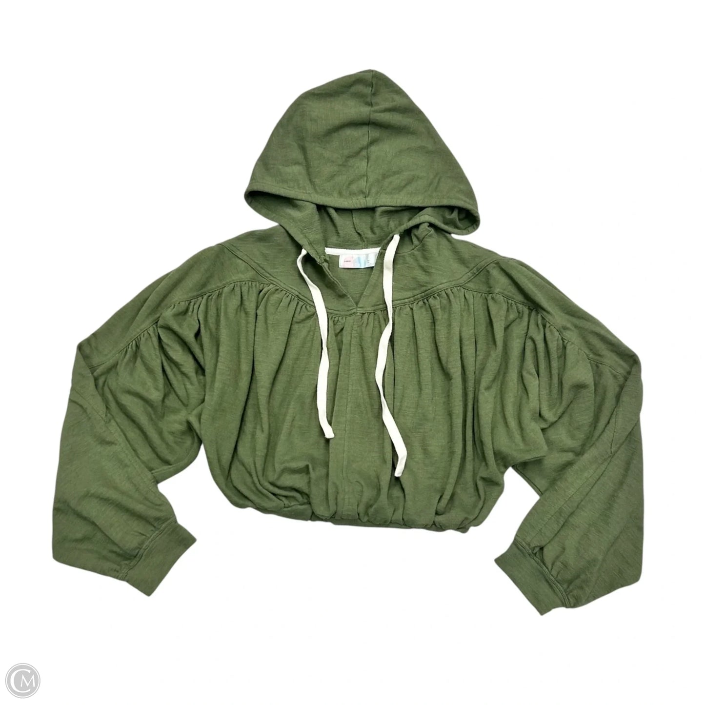 Sweatshirt Hoodie By Free People In Green, Size: Xs