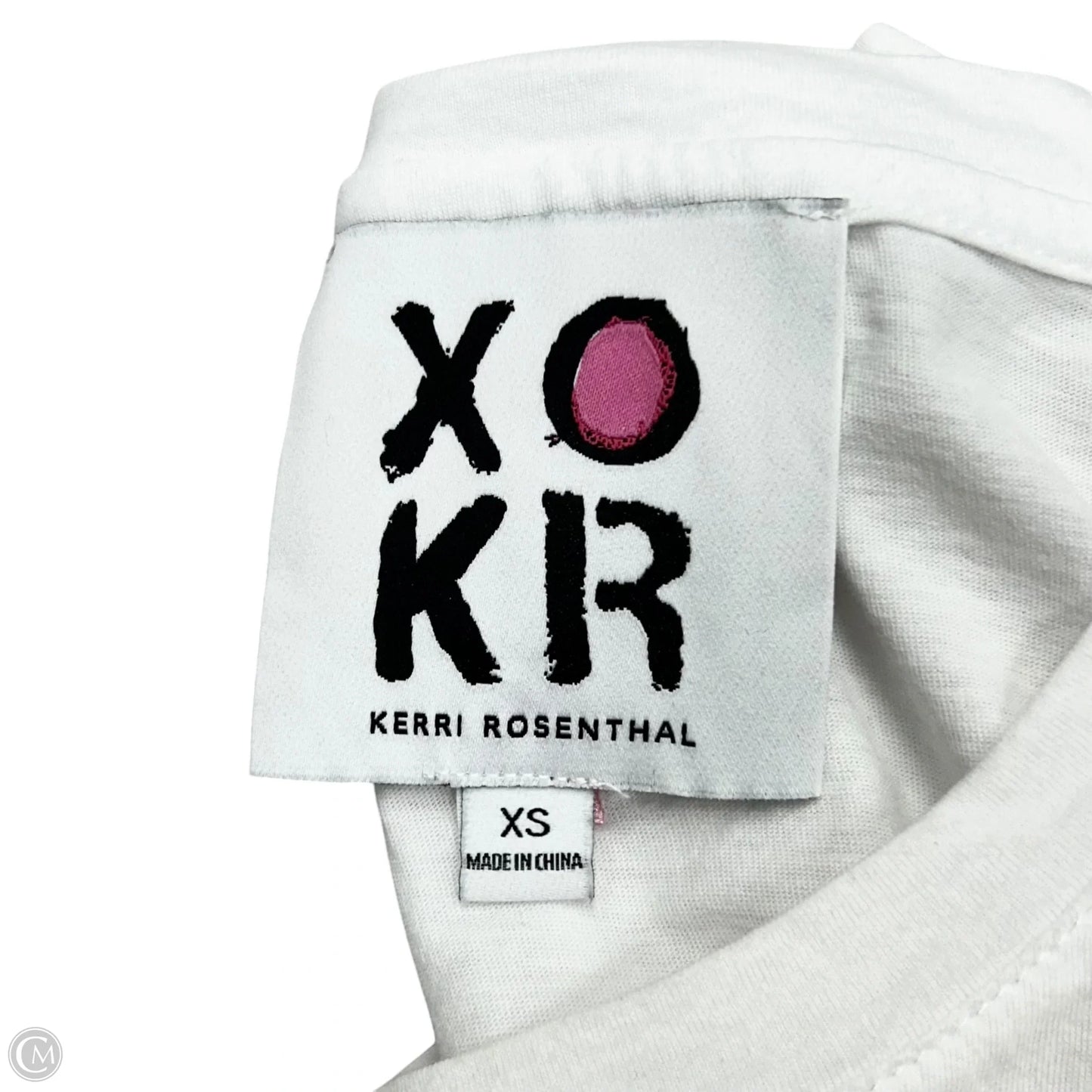 Top Short Sleeve By Kerri Rosenthal In White, Size: Xs