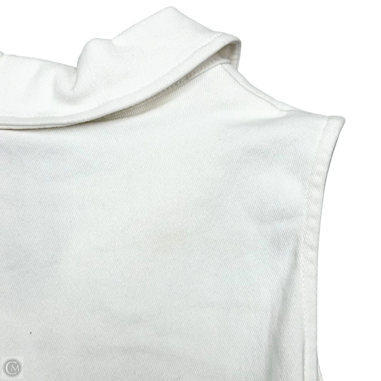 Dress Casual Midi By En Saison In White Denim, Size: S