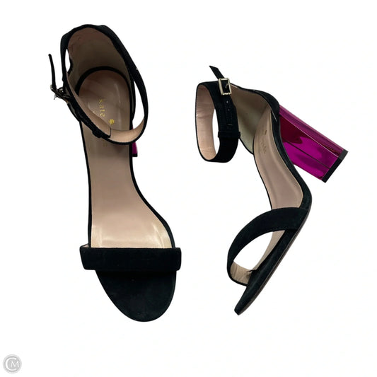Shoes Designer By Kate Spade In Black & Pink, Size: 7