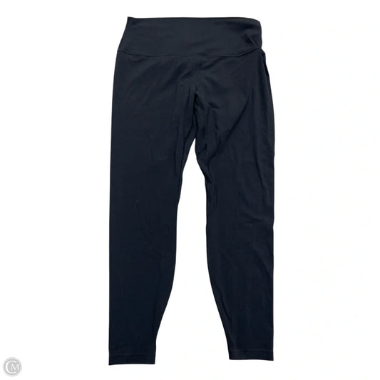 Athletic Leggings By Lululemon In Black, Size: Xl