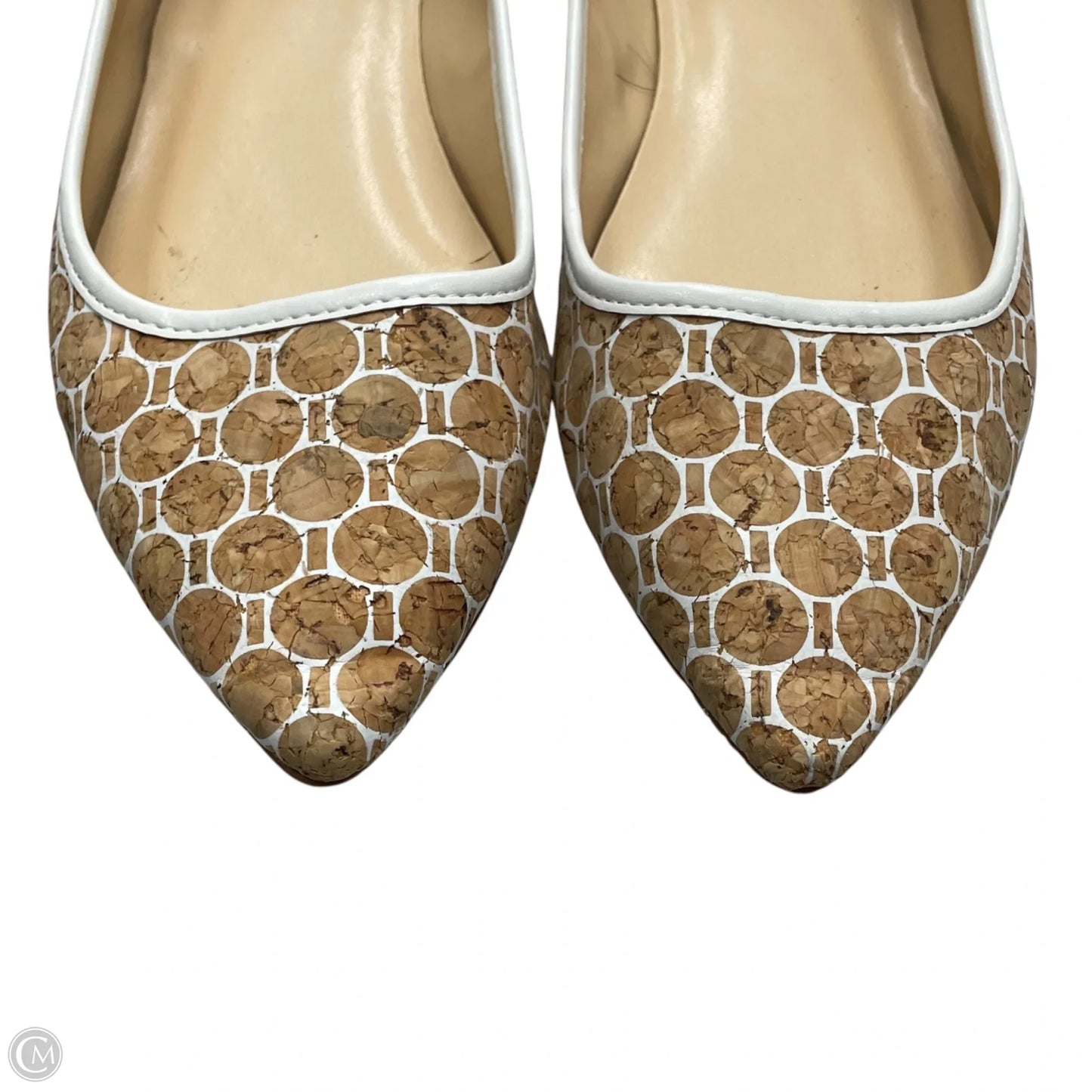Shoes Flats By Wonder In Tan & White, Size: 8