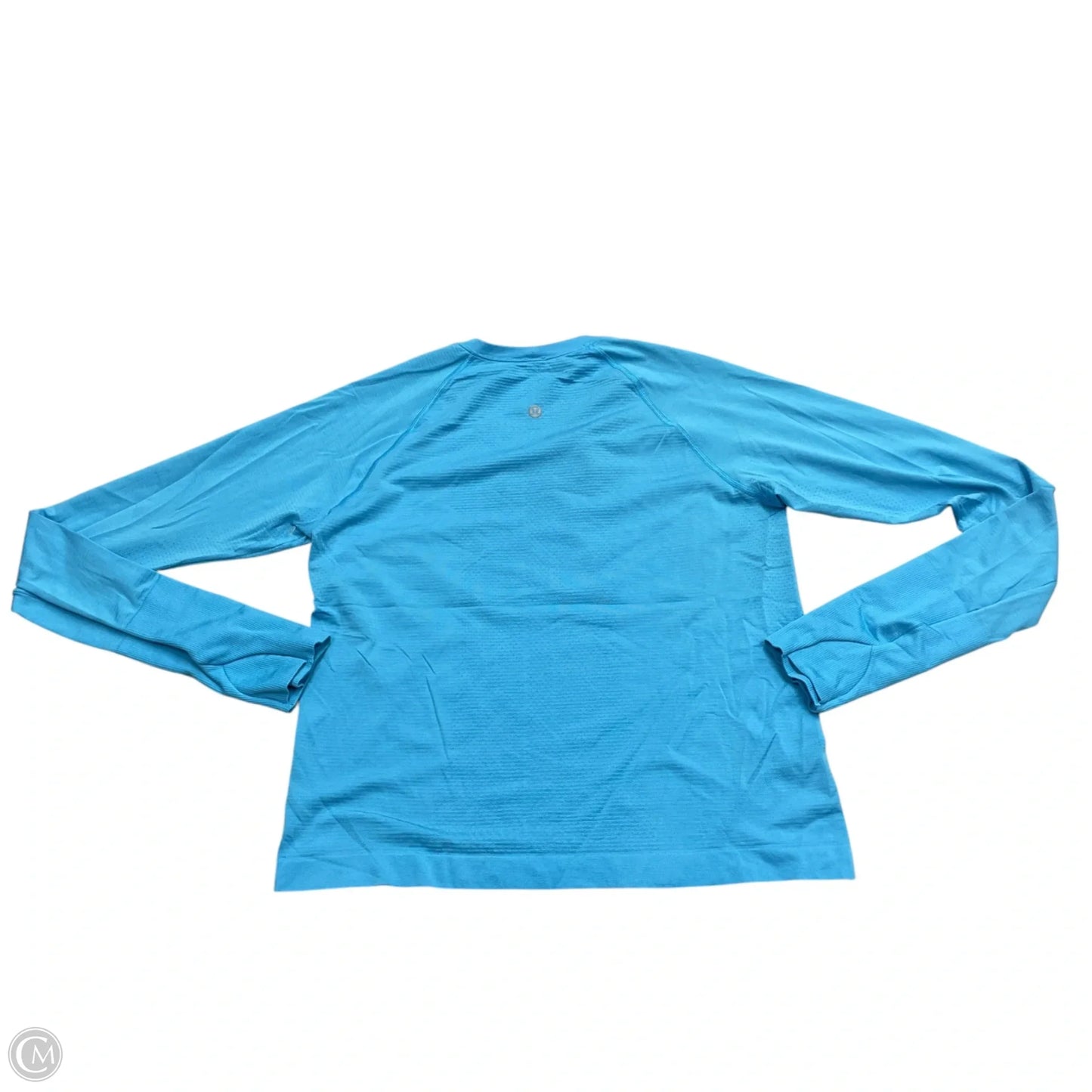 Athletic Top Long Sleeve Collar By Lululemon In Blue, Size: M
