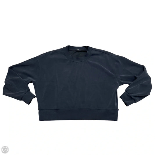 Athletic Sweatshirt Crewneck By Lululemon In Black, Size: M