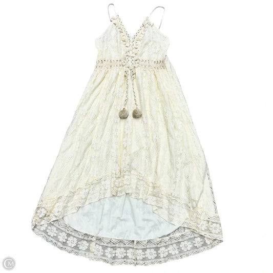 Dress Casual Maxi In Cream, Size: 2x