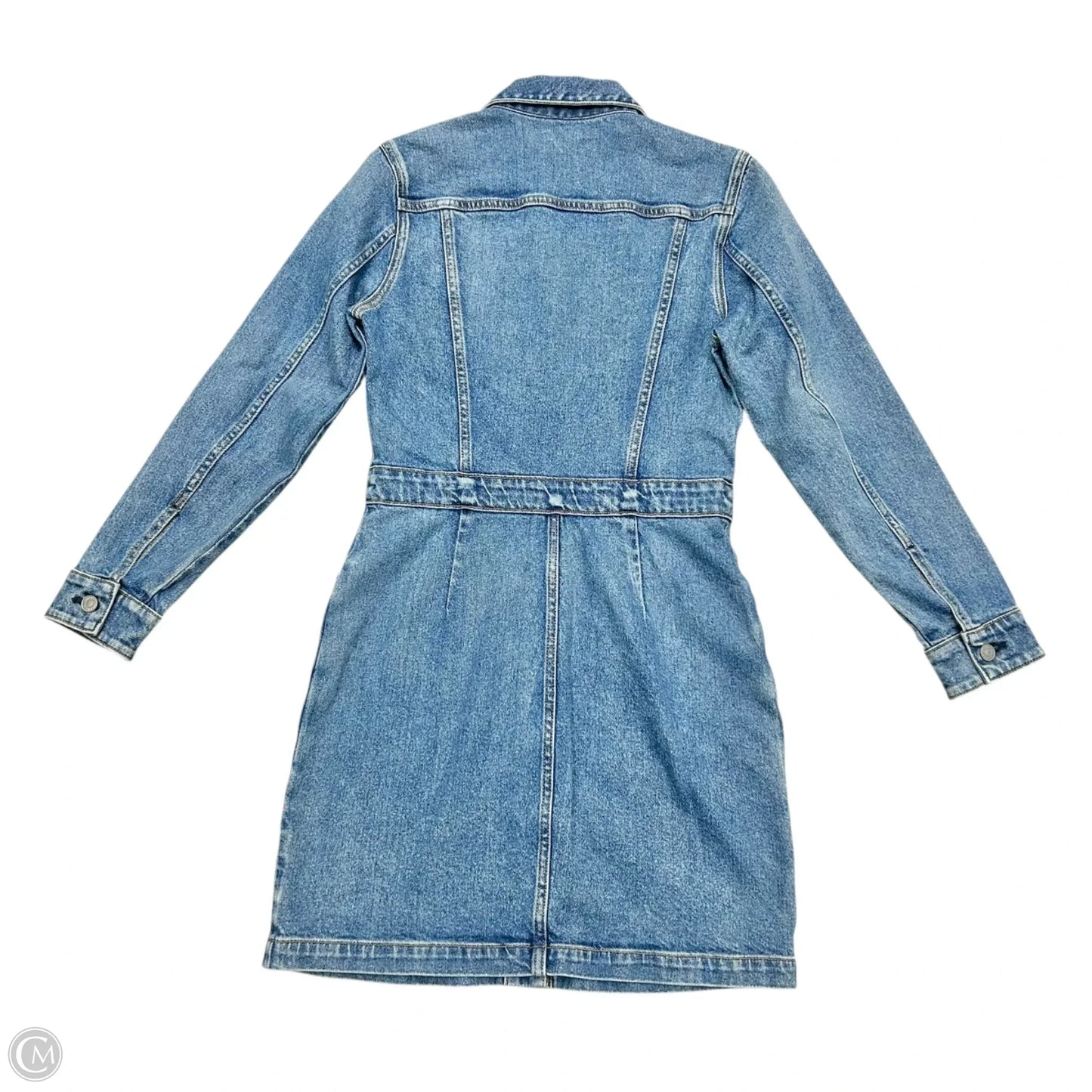 Dress Casual Midi By Faherty In Blue Denim, Size: Xs