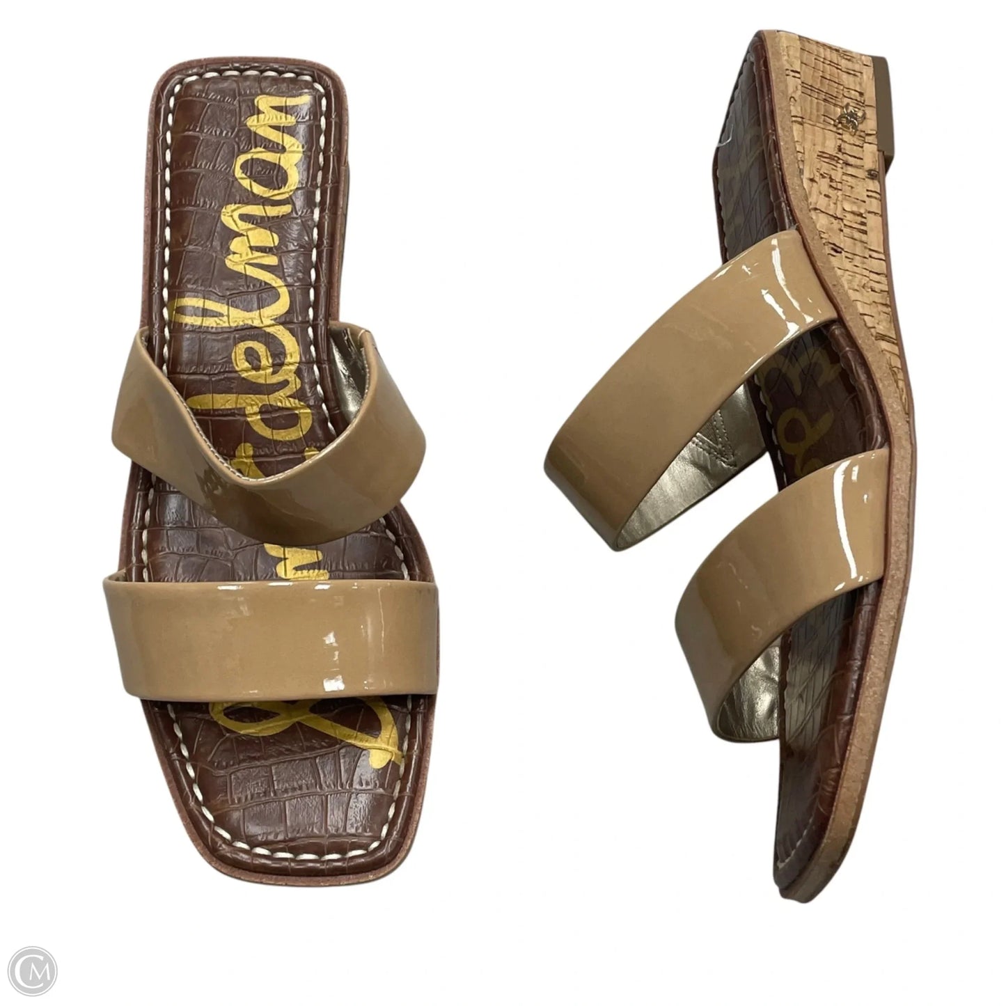 Sandals Heels Wedge By Sam Edelman In Cream, Size: 8.5