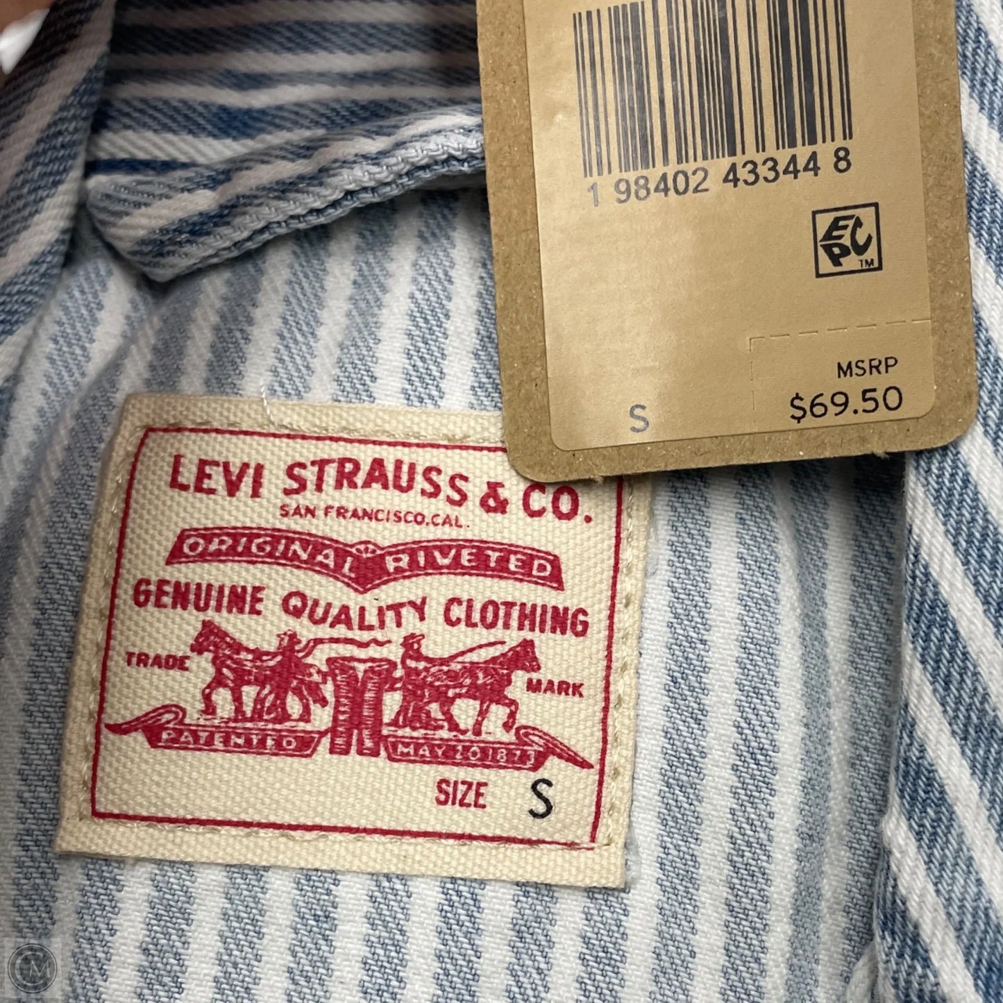 Vest Other By Levis In Striped Pattern, Size: S