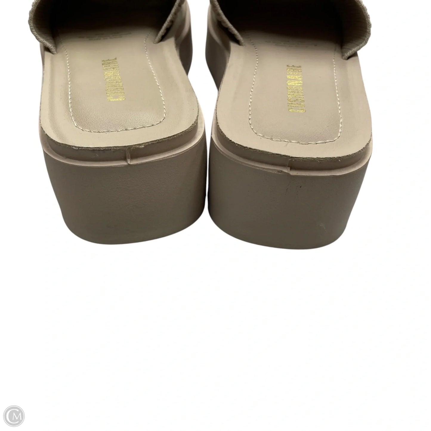 Sandals Heels Platform By Cushionaire In Cream, Size: 7