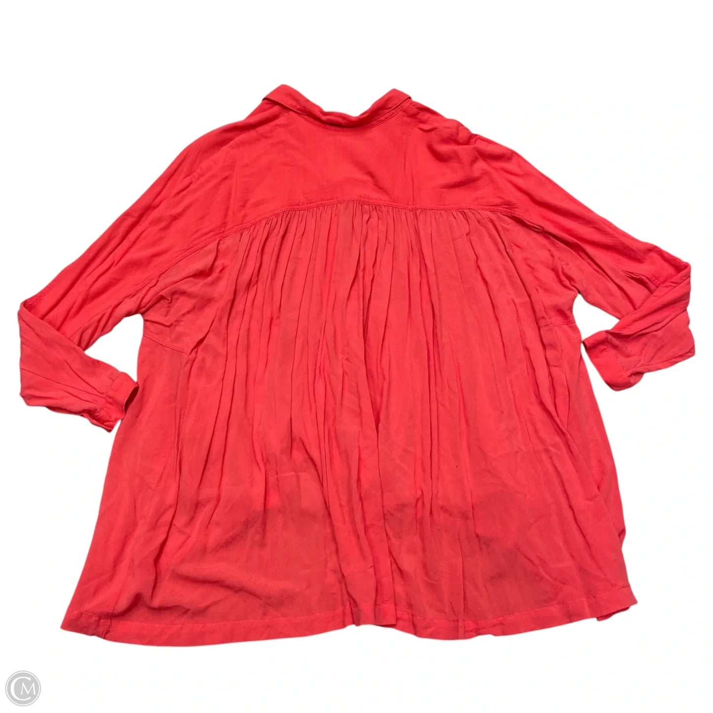 Tunic Long Sleeve By Free People In Orange, Size: L