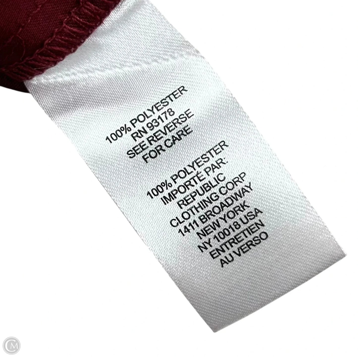 Blouse Short Sleeve By Industry In Red, Size: Xl