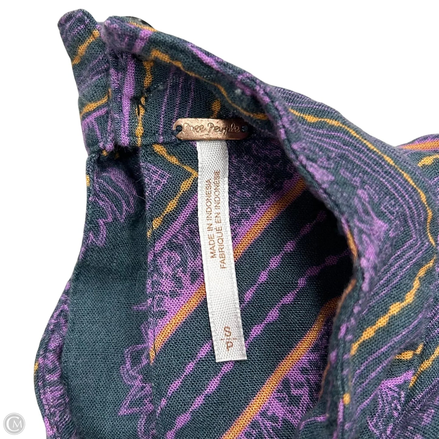 Top Long Sleeve By Free People In Grey & Purple, Size: Sp