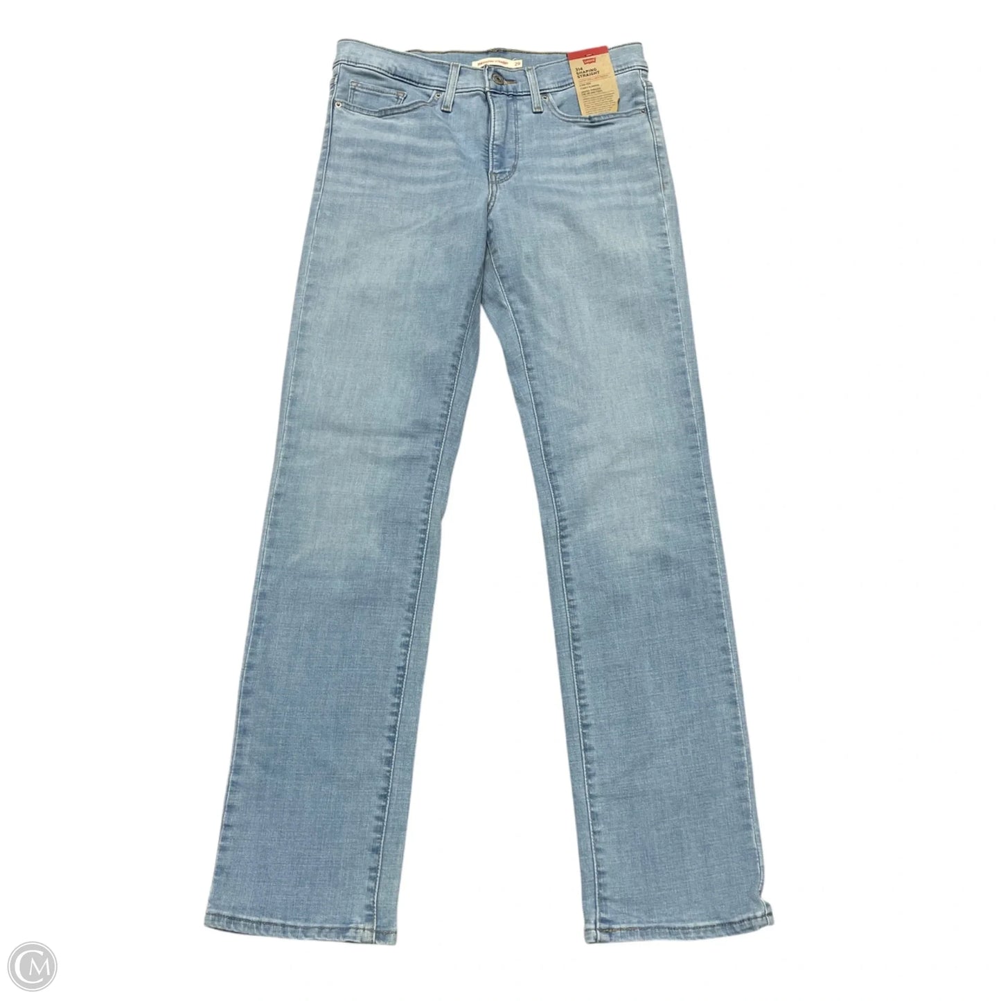 Jeans Straight By Levis In Blue Denim, Size: 8