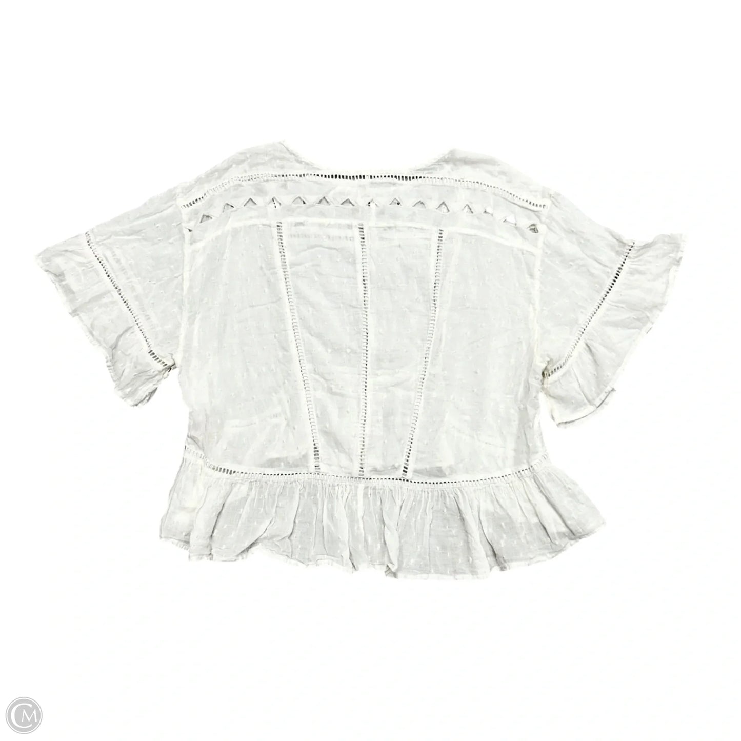 Top Short Sleeve By Free People In White, Size: Xs