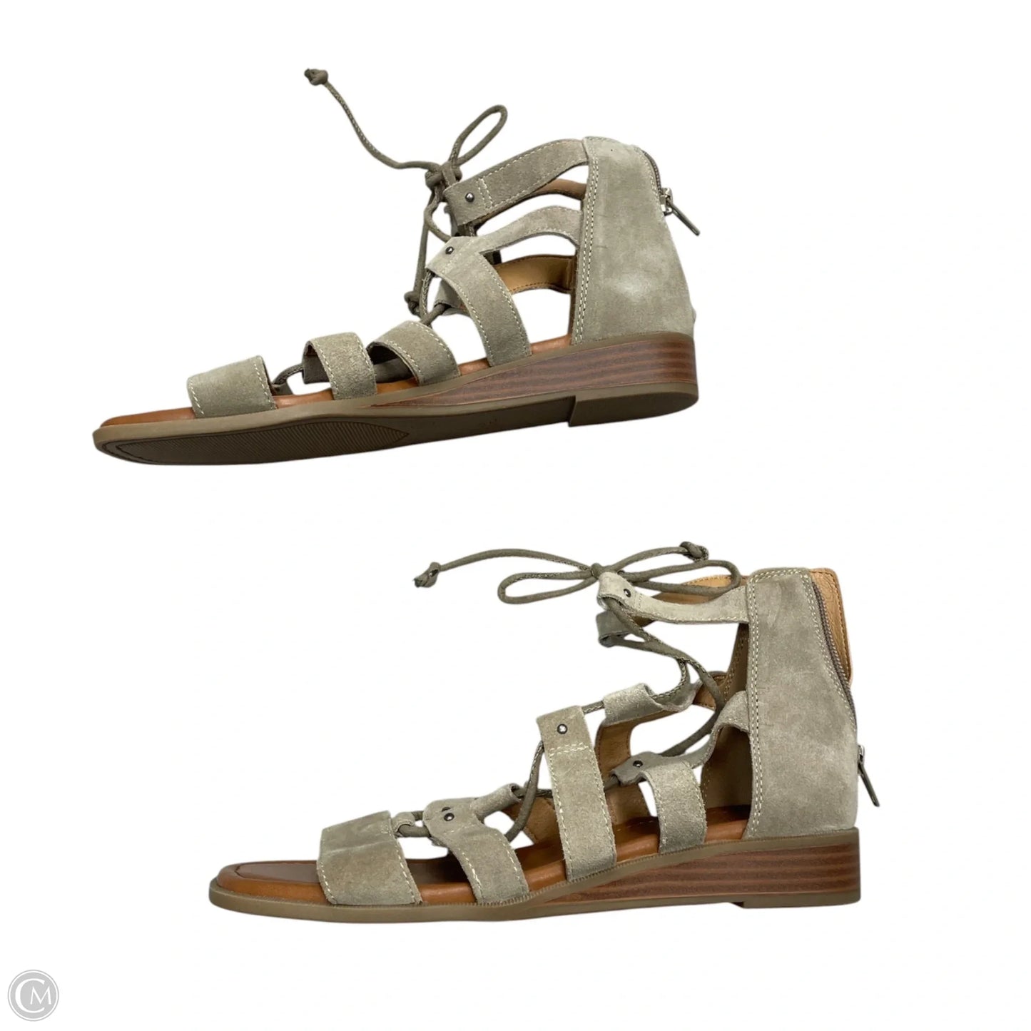 Sandals Flats By Crown Vintage In Taupe, Size: 7