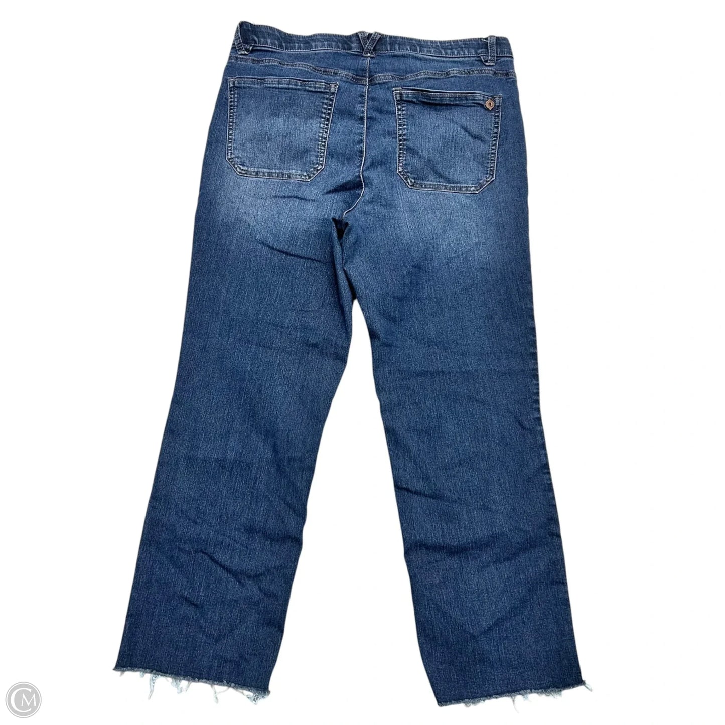 Jeans Straight By Democracy In Blue Denim, Size: 14