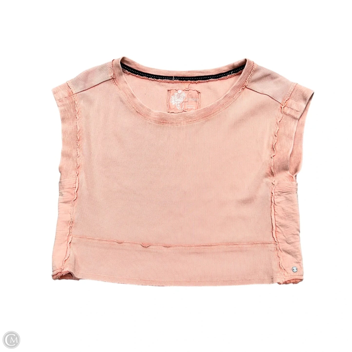 Top Short Sleeve By Pilcro In Peach, Size: Xs