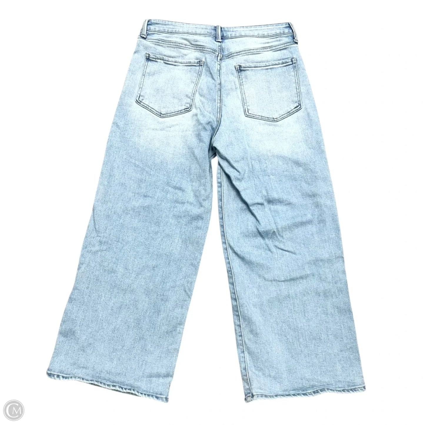 Jeans Wide Leg By Just Usa In Blue Denim, Size: 12
