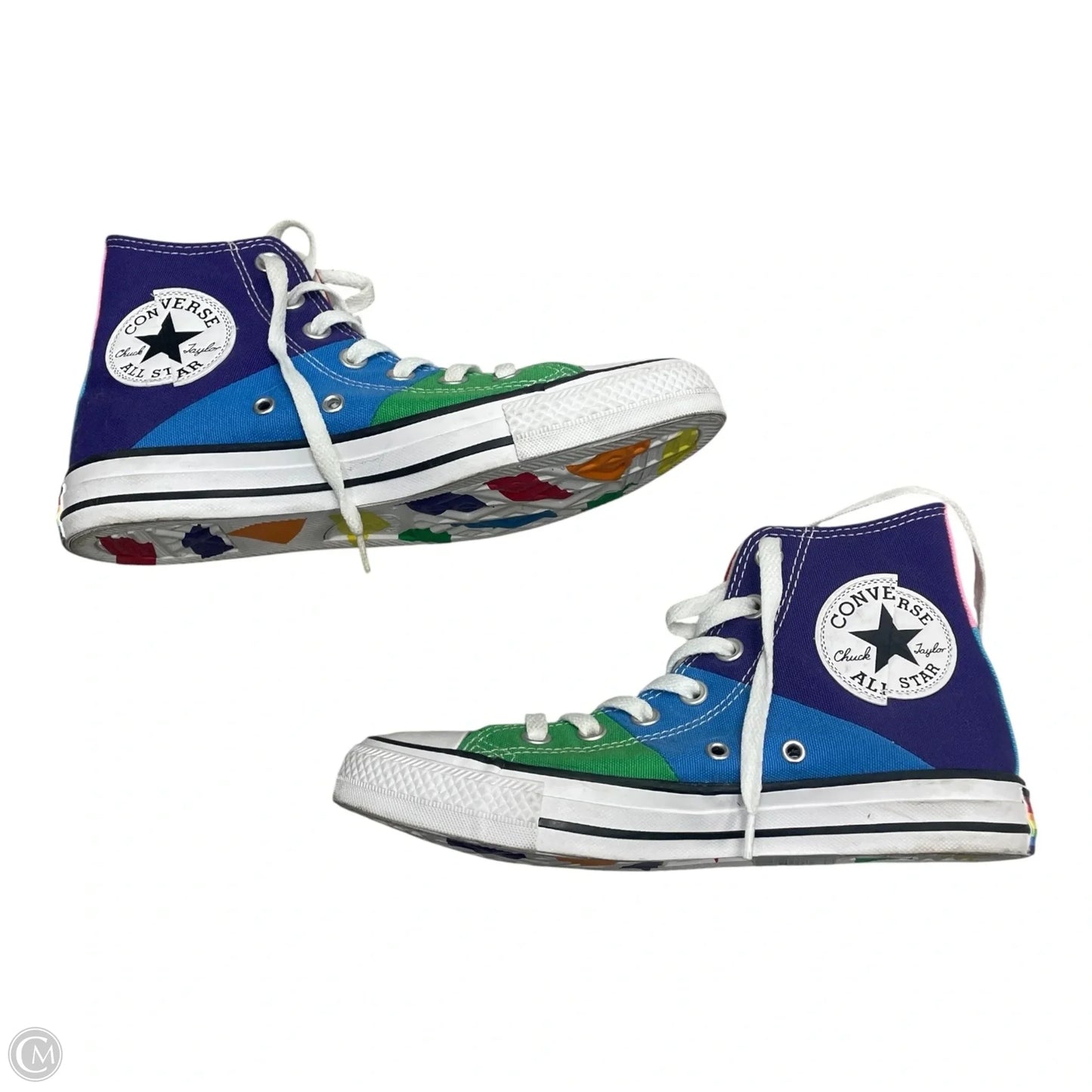 Shoes Sneakers By Converse In Rainbow Print, Size: 7