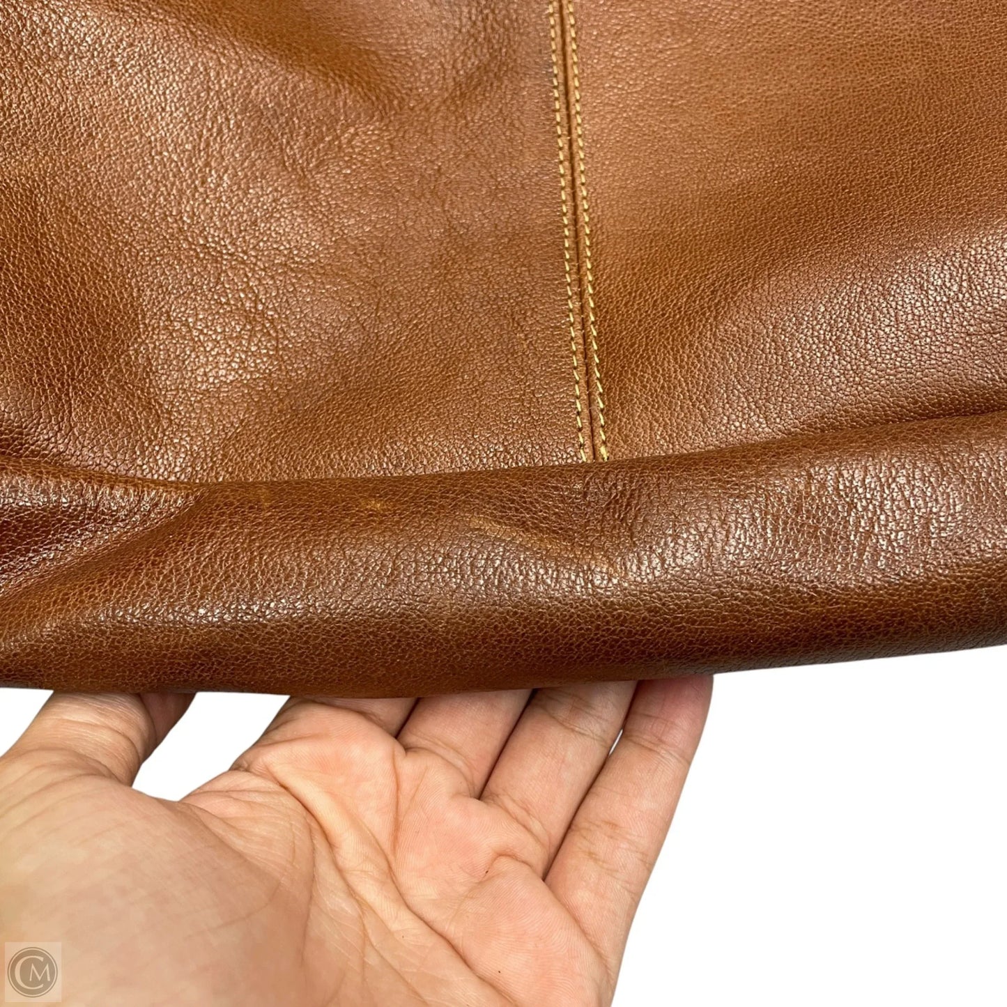 Handbag Leather By Komalc, Size: Large