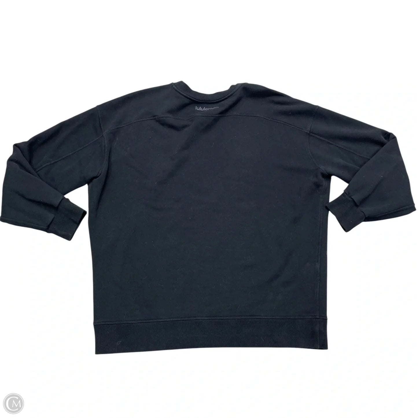 Athletic Sweatshirt Crewneck By Lululemon In Black, Size: M