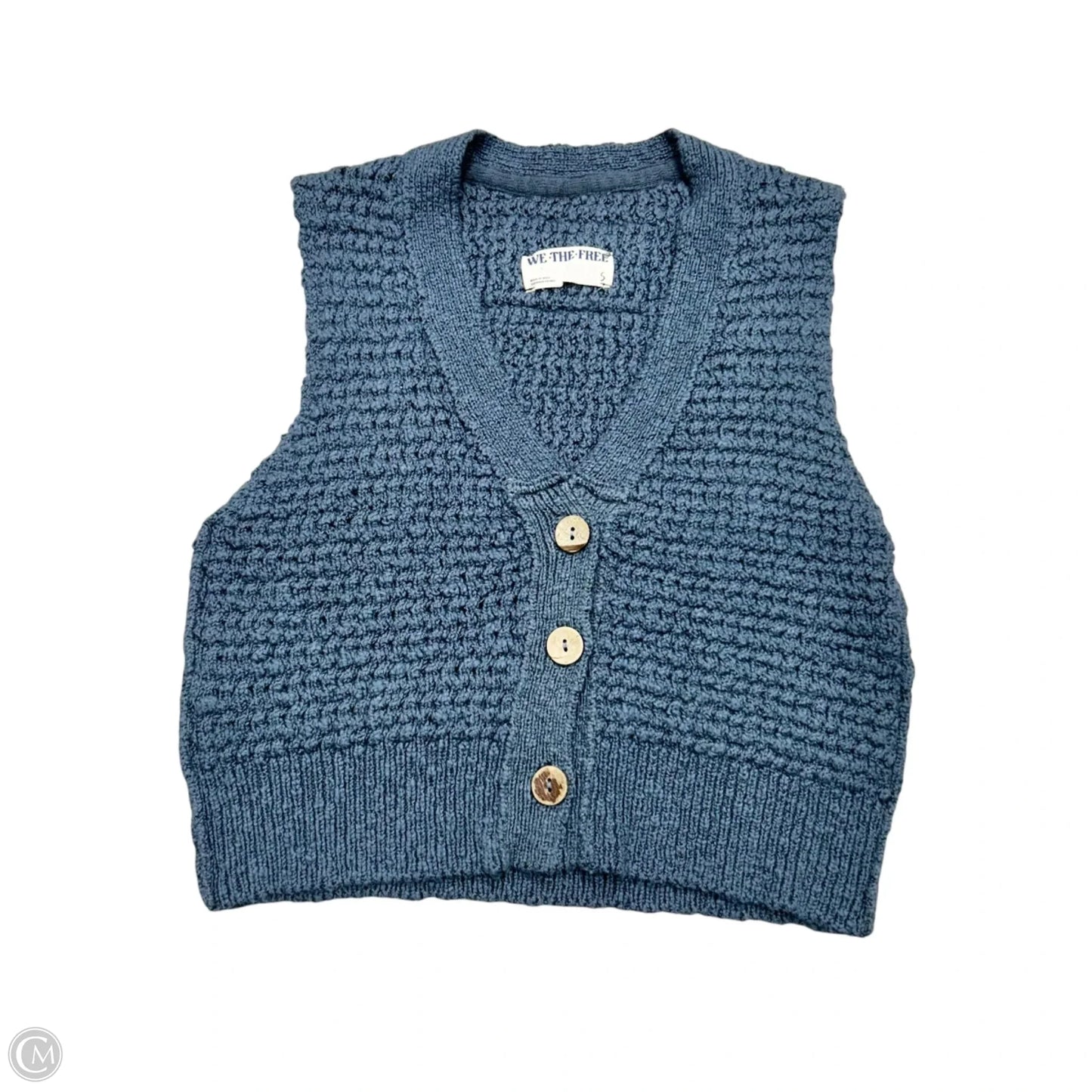 Vest Sweater By We The Free In Blue, Size: S