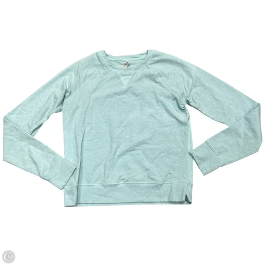 Athletic Top Long Sleeve Collar By Lululemon In Blue, Size: M