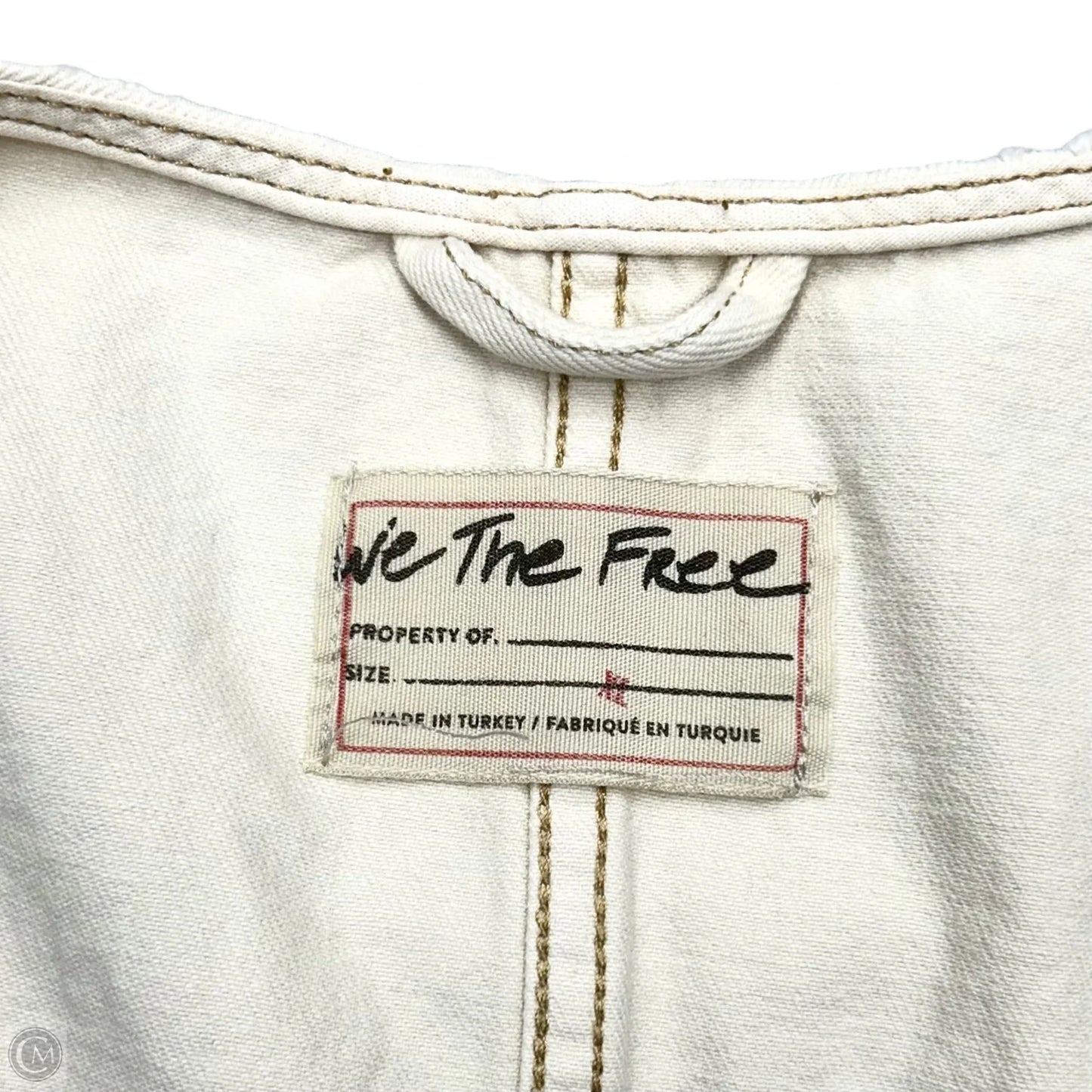 Vest Other By We The Free In Cream Denim, Size: Xl