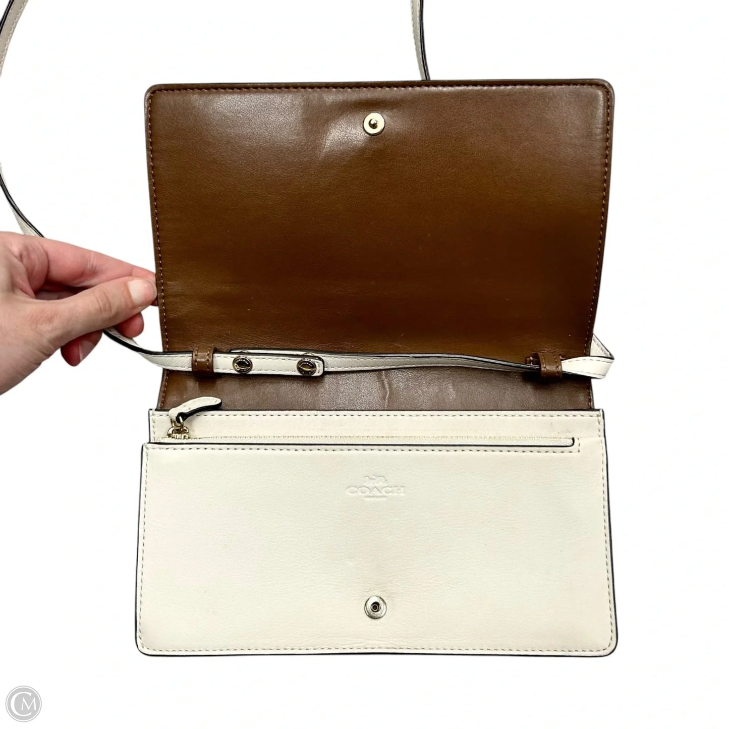 Crossbody Designer By Coach, Size: Small