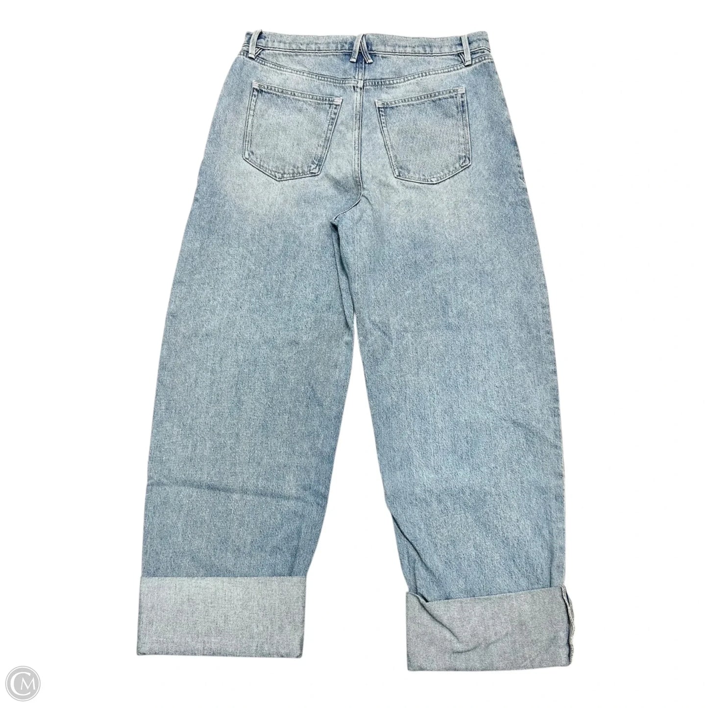 Jeans Wide Leg By Good American In Blue Denim, Size: 10