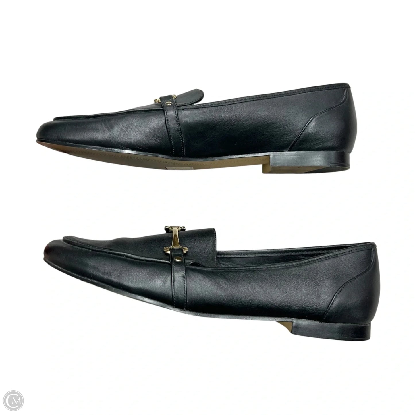 Shoes Flats By Aldo In Black & Gold, Size: 10
