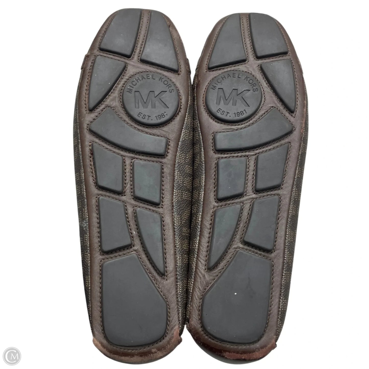 Shoes Flats By Michael By Michael Kors In Brown & Gold, Size: 11