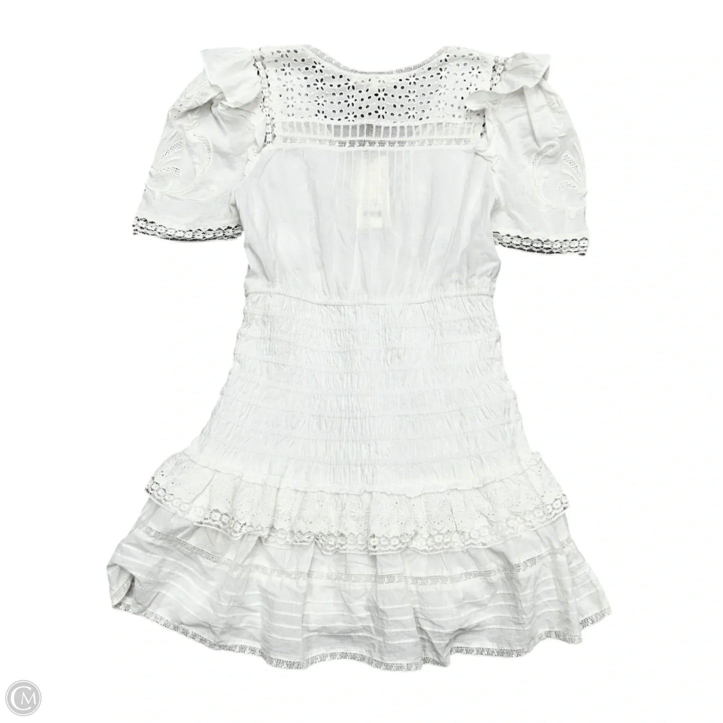 Dress Casual Short By Loveshackfancy In White, Size: S