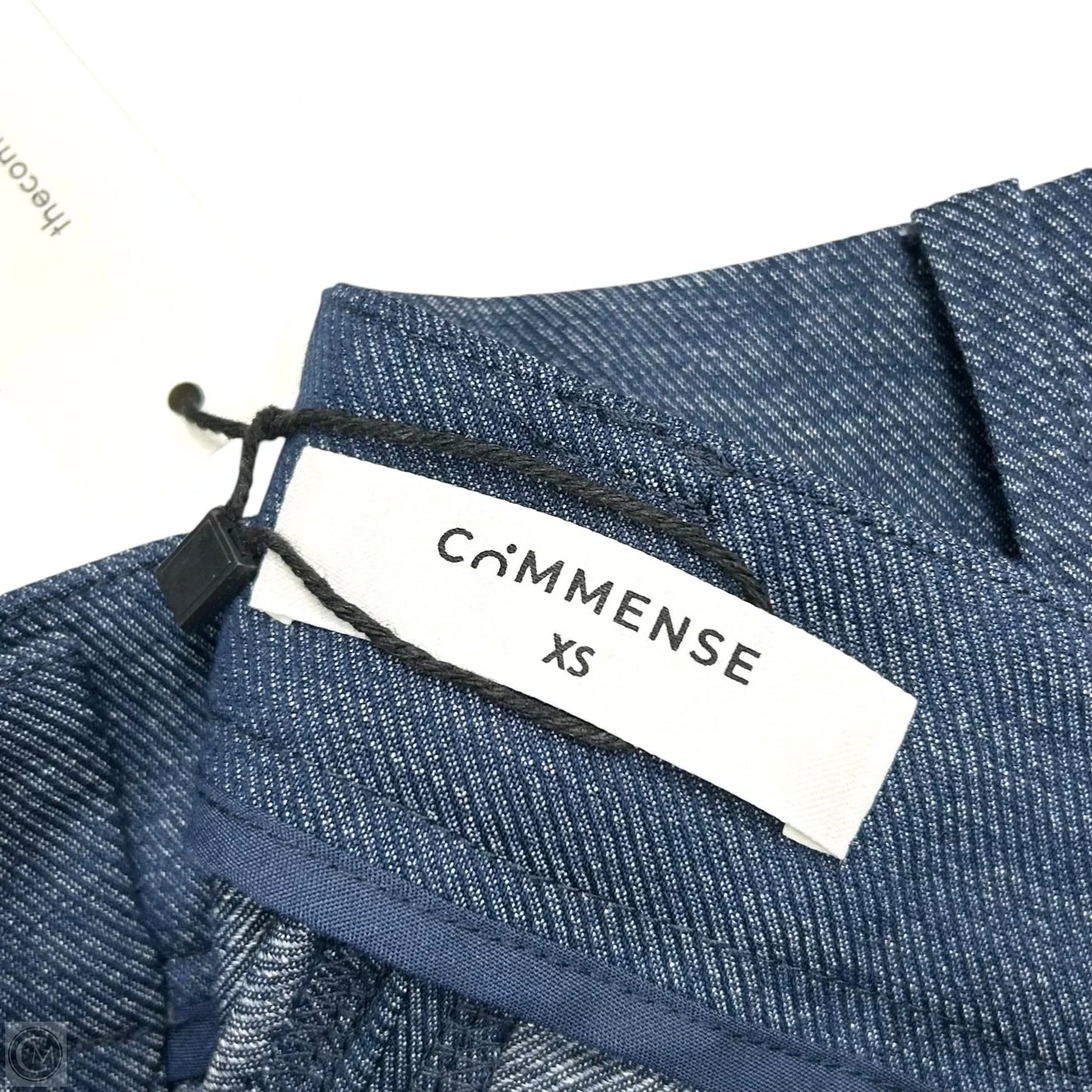 Pants Wide Leg By Commense In Blue Denim, Size: Xs
