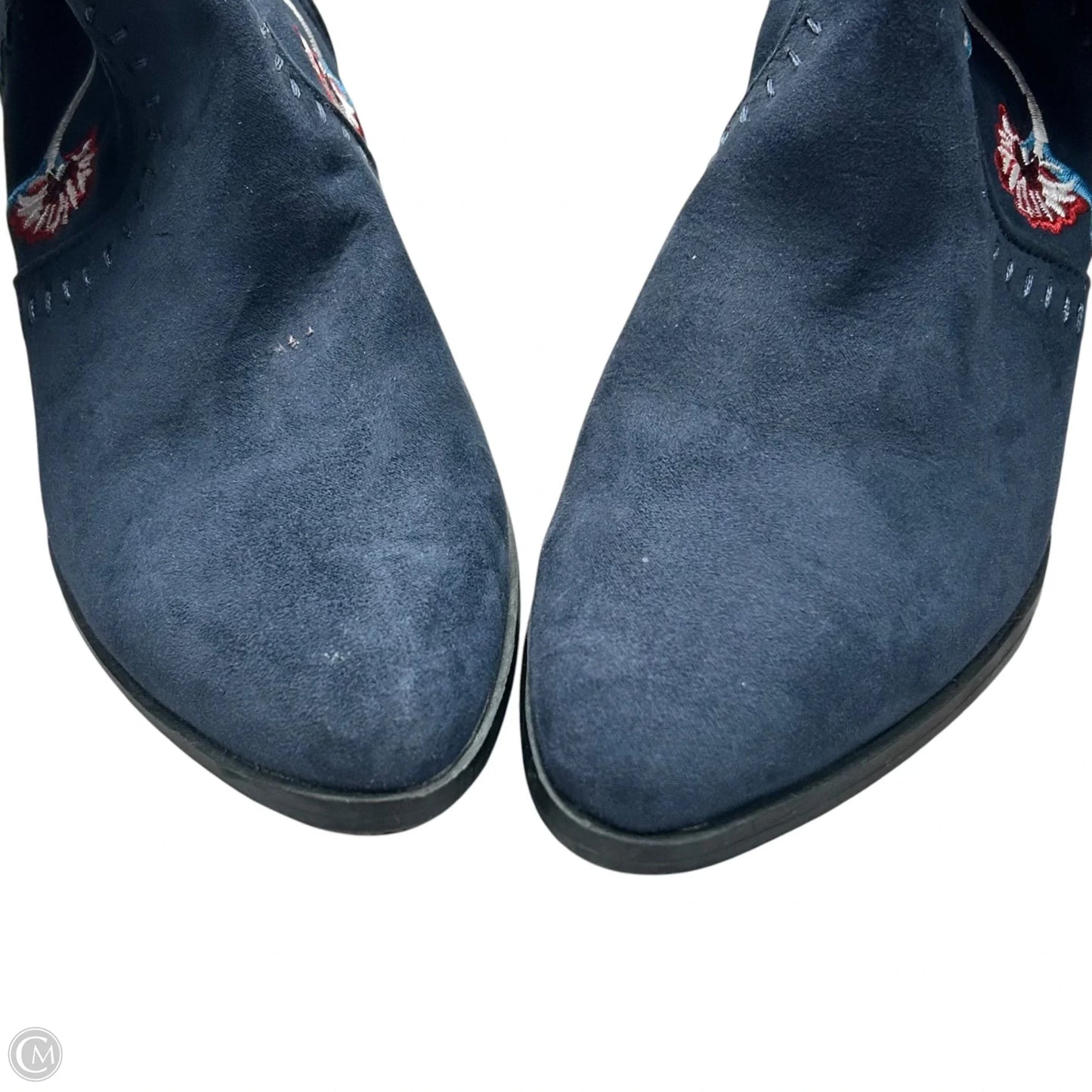 Boots Knee Heels By Carlos By Carlos Santana In Navy, Size: 7.5