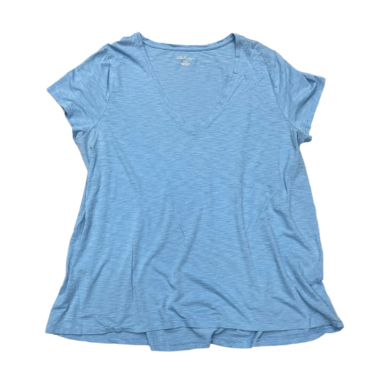 Top Short Sleeve Designer By Lilly Pulitzer In Blue, Size: Xxl