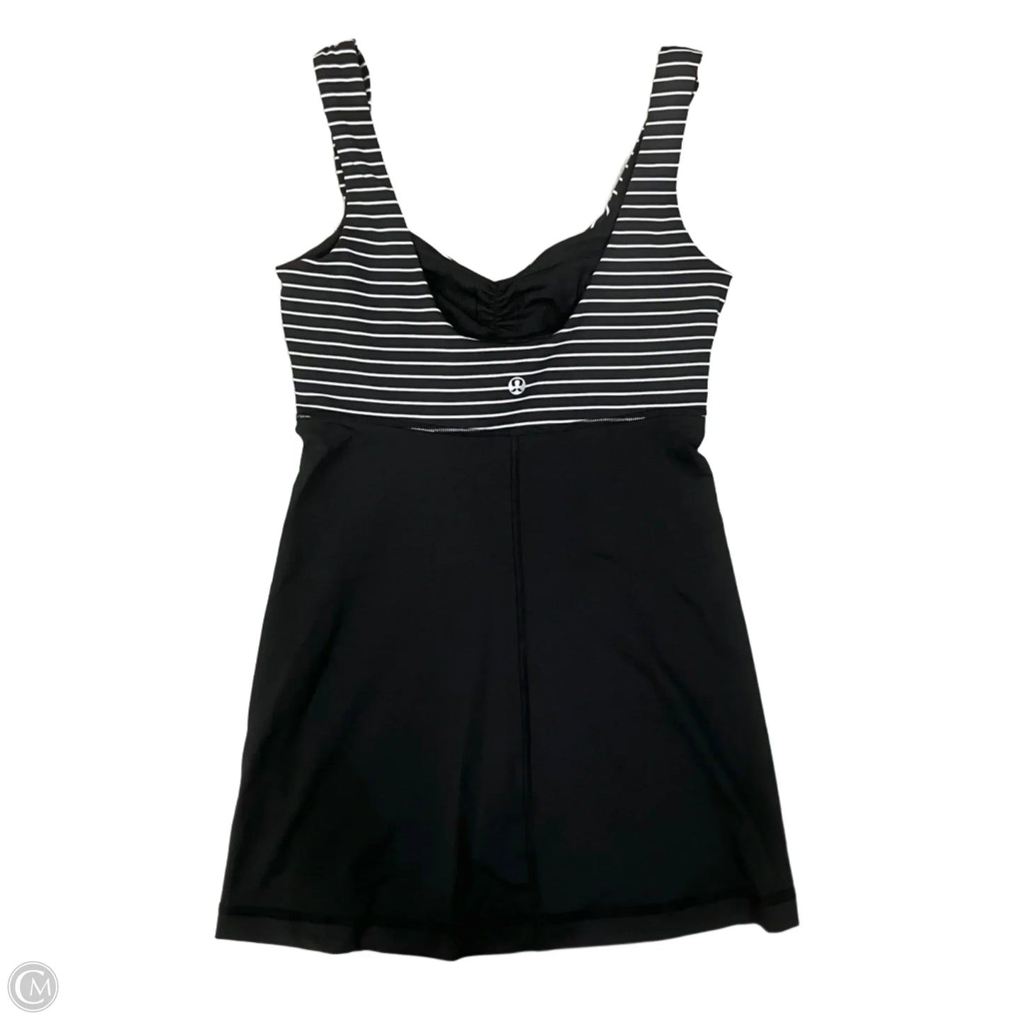 Athletic Tank Top By Lululemon In Black & White, Size: S