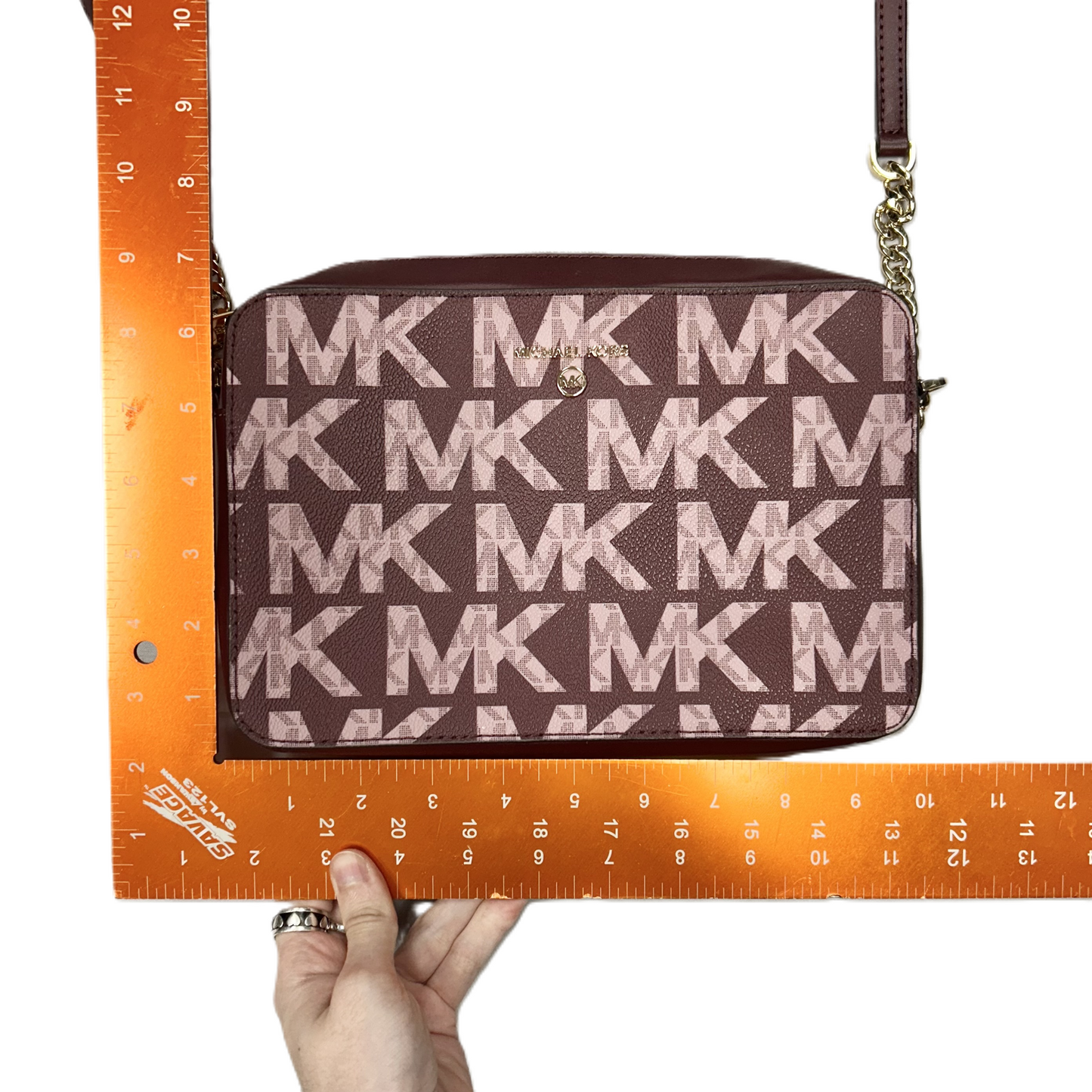 Crossbody Designer By Michael Kors, Size: Medium